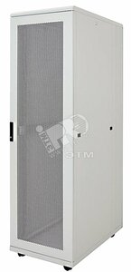фото Шкаф ITK серверный 19дюйм 42U 600х1000 перфорированные двери серый (место 3) (LS35-42U61-PP-3)