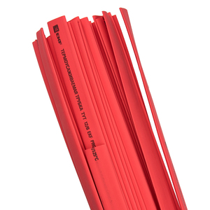 фото Трубка термоусаживаемая ТУТ нг 10/5 красная в отрезках по 1м EKF PROxima (tut-10-r-1m)