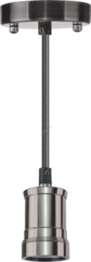 фото Светильник с проводом 1.5м Е27 декор черный хром (61520 NIL-SF01)