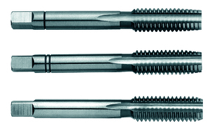 фото Набор метчиков ручных No 1200 HSS DIN 352, 3 пр., Nr.1/Nr.2/Nr.3, UNC 1'' x 8 (ZI-101363)