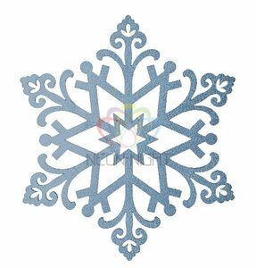 фото Фигура профессиональная елочная Снежинка Снегурочка 81см голубой (502-378)