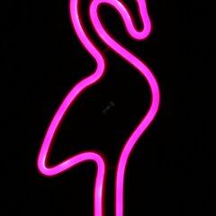 фото Садовый неоновый светильник Фламинго на солнечной батарее ERASF012-30 ЭРА (Б0044238)