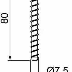 фото Анкер огнестойкий винтовой (MMS-plus 7.5X80)