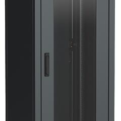 фото Шкаф сетевой 19дюйм ITK LINEA N 42U 600х800 мм стеклянная передняя дверь, задняя металлическая черный (LN05-42U68-GM)