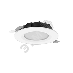 фото Cветильник светодиодный DL-SLIM круглый встраиваемый 121*38мм 10W 3000K IP44 монтажный диаметр 95мм (V1-R0-00546-10000-4401030)