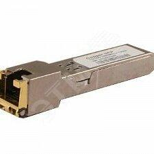 фото SFP модуль медный Gigabit Ethernet с разъемом RJ45, до 1.25Гбит/с. Расстояние передачи до 100м. Размеры 13.4x12x68мм (SFP-TP-RJ45/I)