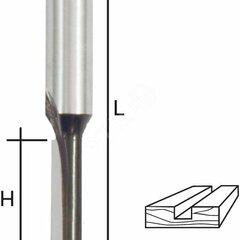 фото Фреза пазовая прямая с одним лезвием, DxHxL = 5 х 13 х 52 мм (36635)