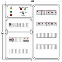 фото Щит управления электрообогревом DEVIBOX HR 9x2800 3хD330 (в комплекте с терморегулятором и датчиком температуры) (DBR159)