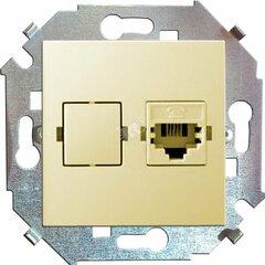 фото Simon15 Розетка компьютерная RJ45 категория 5е слоновая кость (1591598-031)