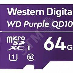 фото Карта памяти 64GB MicroSDXC Purple, Class 10, UHS-I U1 (WDD064G1P0C)