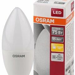 фото Лампа светодиодная LED 8Вт E14 CLB75 тепло-бел, матов.свеча OSRAM