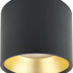 фото Подсветка Накладной под лампу Gx53, алюминий, цвет черный+золото OL8 GX53 BK/GD лампа с цоколем GX53 ( в комплект не входит) ЭРА
