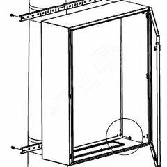 фото CE/RAM box Комплект крепления шкафов к столбу (ширина 400 мм)