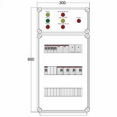 фото Щит управления электрообогревом DEVIBOX FHR 2x4400 D330 (в комплекте с терморегулятором и датчиком температуры)