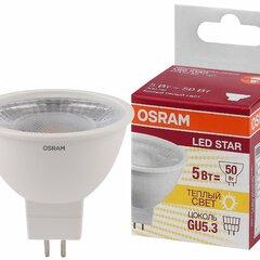 фото Лампа светодиодная LED 5Вт GU5.3 3000К 400лм 230V CL MR16 (замена 50Вт) OSRAM LS (4058075481169)