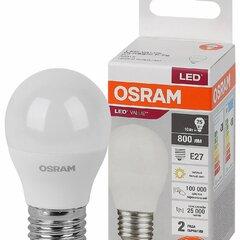 фото Лампа светодиодная LED 10 Вт E27 3000К 800Лм шарик 220 В (замена 75Вт) OSRAM (4058075579897)