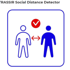 фото Модуль программного обеспечения для контроля      дистанции между людьми в очередях, проходах и     любых местах скопления людей (TRASSIR Social Distance Detector)
