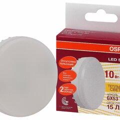 фото Лампа светодиодная LED 10Вт GX53 2700К 1000лм таблетка 230V FR GX (замена 100Вт) OSRAM (4058075496378)