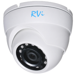 фото Видеокамера CVI/AHD/TVI/CVBS 2Мп купольная с ИК-подсветкой до 30м (2.8мм) (RVi-1ACE202 (2.8) white)