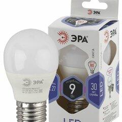 фото Лампа светодиодная LED P45-9W-860-E27 (диод, шар, 9Вт, хол, E27 (10/100/3000) ЭРА (Б0031412)