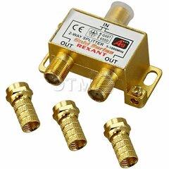 фото Делитель ТВ краб x 2 + 3шт. F  BOX 5-1000 МГц GOLD (etm05-6101-1)