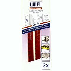фото Пилка для лобзика MG 31 х2шт/уп (аналог Т318A) для стали, профилей, труб до 80мм (0257000002)