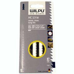 фото Пилка для лобзика HC 13  bi х5шт/уп для дерева до 40мм, плитах ДСП и пластмассы (чистый рез) (0214100005)