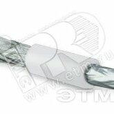 фото Кабель коаксиальный SAT703N 75 Ом жила - 17 AWG (1.13 mm медь solid) экран - фольга+оплетка (луженная медь 45%) общий диаметр 6.6мм изоляция PVC белый (бухта 500 м) (49103)