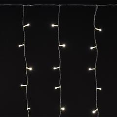 фото Гирлянда бахрома 4,5х0,7м 200 светодиодов теплый белый свет IP44 прозрачный шнур 3м 230В мерцание транзит (LGDU321-1-200-L3-T-S-44)