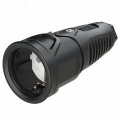 фото PCE Розетка каб 16A/250V/2P+E/IP20 корпус черный (2510-ssw)