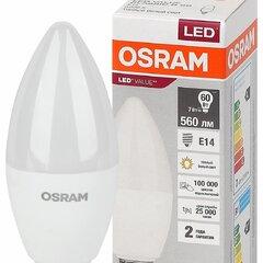 фото Лампа светодиодная LED 7 Вт E14 3000К 560Лм свеча 220 В (замена 60Вт) OSRAM (4058075578883)