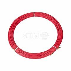 фото Протяжка кабельная (мини УЗК в бухте), стеклопруток, d=3,5 мм, 100 м, красная (etm47-1100)
