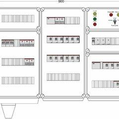 фото Щит управления электрообогревом DEVIBOX HR 18x2800 3хD330 (в комплекте с терморегулятором и датчиком температуры) (DBR162)