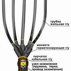 фото Муфта кабельная концевая 1ПКВ(Н)ТпбН-5х(16-25) с наконечниками болтовыми