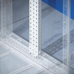 фото Рейка вертикальная, широкая, для шкафов OptiBox M В=2000мм, 1 упаковка - 2шт. (306571)