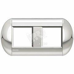 фото LivingLight Рамка овальная 2 поста Хром (LNB4802M2CR)