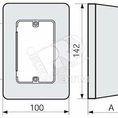 фото Коробка SRMN под розетку 83.5 мм глубина 43 (572)