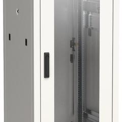 фото Шкаф сетевой 19 LINEA N 24U 600х800 мм стекляннаяпередняя дверь, задняя металлическая серый ' (LN35-24U68-GM)