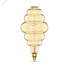 фото Лампа светодиодная LED 8.5 Вт 660 Лм 2000К теплая Е27 Honeycomb golden Filament Gauss (161802105)