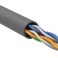 фото Витая пара U/UTP кат.5е 4 пары 24 AWG PVC 500м серый ITK (LC2-C5E04-111)