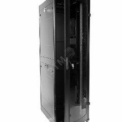 фото Шкаф телекоммуникационный напольный ПРОФ универсальный 42U (600х800) дверь стекло черный в сборе ШТК-МП-42.6. 8-1ААА-9005 (ШТК-МП-42.6.8-1ААА-9005)