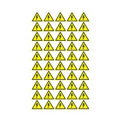 фото Наклейка знак ''Опасность поражения электротоком'' 25х25х25 мм 100 шт. (etm56-0006-1)