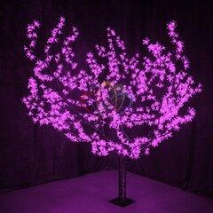 фото Фигура уличная светодиодная Дерево Сакура H1.5м диаметр кроны 1.8м фиолетовое IP54 понижающий трансформатор в комплекте (531-106)