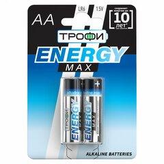 фото Элемент питания Трофи LR6-2BL ENERGY MAX Alkaline (40/320/15360) (Б0018947)