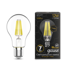 фото Лампа светодиодная LED 12Вт E27 2700К Filament A60 Graphene Gauss (102802112)