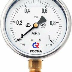 фото Вакуумметр виброустойчивый радиальный ТВ-320Р.00 (-0.1...0 MPa) 1/4' кл.1,5 (00000007598)