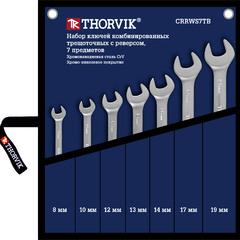 фото Набор ключей гаечных комбинированных трещоточных с реверсом в сумке, 8-19 мм, 7 предметов (CRRWS7TB)
