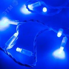 фото Гирлянда светодиодная декоративная ARD-STRING-CLASSIC-10000-WHITE-100LED-FLASH BLUE (230V, 7W) (ARDCL, IP65) (025818)