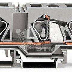 фото Клемма 3-проводная проходная (283-674)