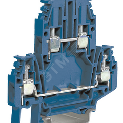 фото Клемма проходная 4 кв.мм. 2 уровня винт DBC.4     (Ex)i (ZDB500)